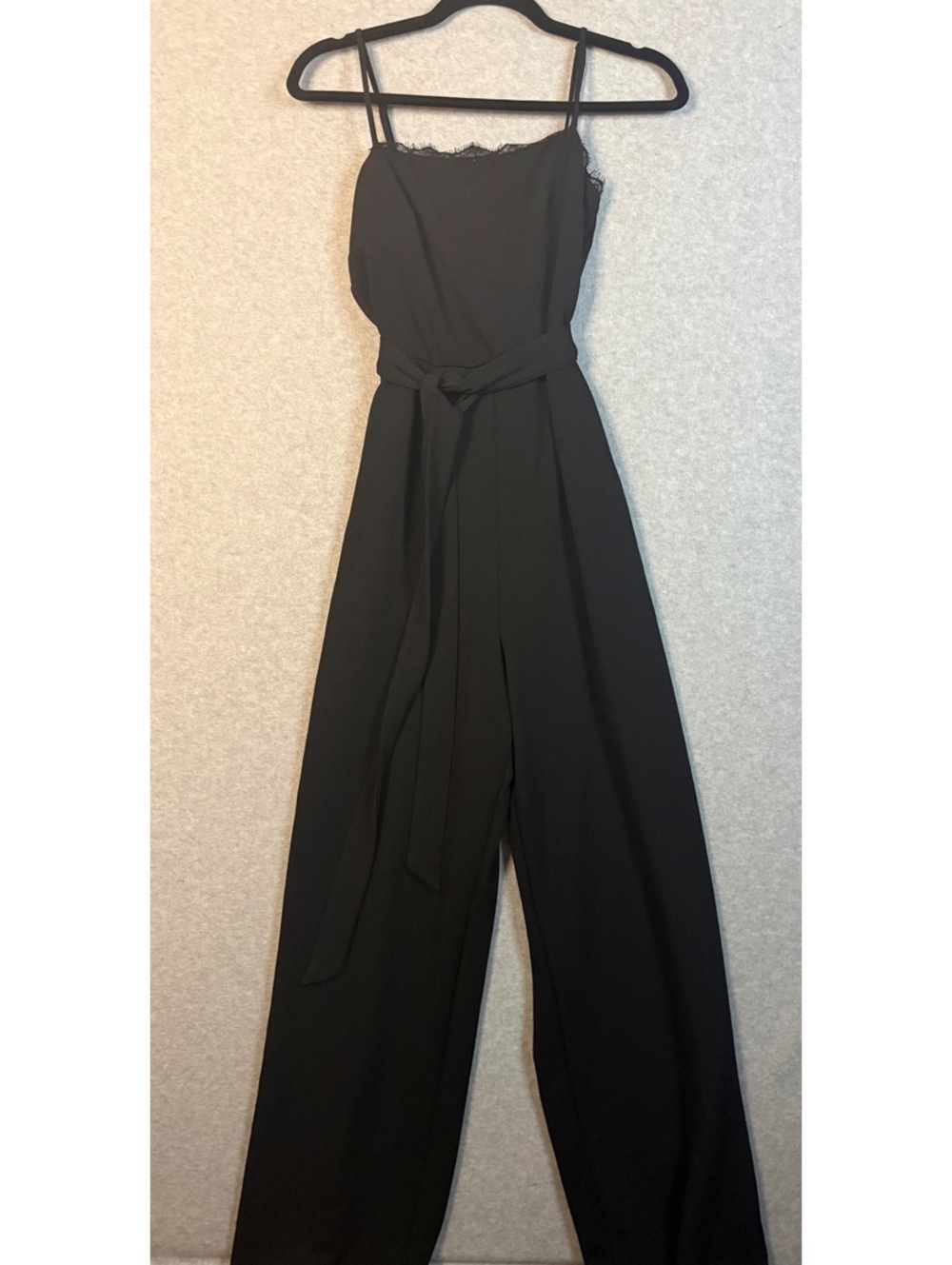NWT Audrey Parks Lace Black Jumpsuit Size Small